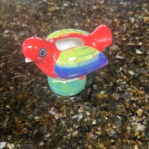 Bird toothpick holder